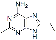 9H-Purin-6-amine,  8-ethyl-2-methyl- Structure
