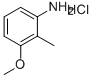 2-Methyl-3-methoxyaniline hydrochloride 化学構造式