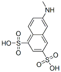 6-メチルアミノ-1,3-ナフタレンジスルホン酸 化学構造式