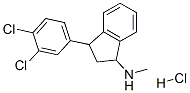 3-(3,4-dichlorophenyl)-2,3-dihydro-N-methyl-1H-inden-1-amine hydrochloride Structure