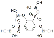 [[4-[(dihydroxybismuthino)oxy]-2-[(hydroxyiodobismuthino)oxy]-1,3-phenylene]bis(sulphonyloxy)]bis[dihydroxybismuthine] Structure