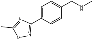 N-甲基-1-(4-(5-甲基-1,2,4-噁二唑-3-基)苯基)甲胺,857283-77-3,结构式