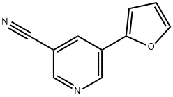 5-(furan-2-yl)pyridine-3-carbonitrile 化学構造式