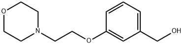 [3-(2-MORPHOLINOETHOXY)PHENYL]METHANOL 化学構造式