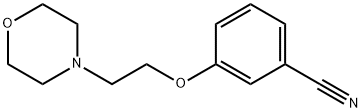 3-(2-吗啉乙氧基)苯甲腈 结构式