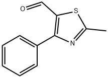 2-メチル-4-フェニル-1,3-チアゾール-5-カルバルデヒド 化学構造式