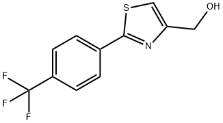 (2-(4-(三氟甲基)苯基)噻唑-4-基)甲醇 结构式