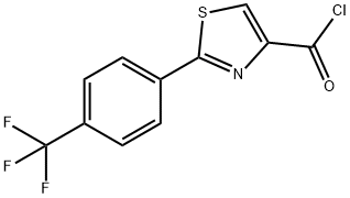 2-[4-(TRIFLUOROMETHYL)PHENYL]-1,3-THIAZOLE-4-CARBONYL CHLORIDE,857284-28-7,结构式