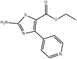 2-AMINO-4-(4-PYRIDINYL)-5-THIAZOLECARBOXYLIC ACID ETHYL ESTER Structure