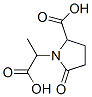 1-Pyrrolidineacetic  acid,  2-carboxy--alpha--methyl-5-oxo- Struktur