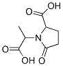 1-Pyrrolidineacetic  acid,  2-carboxy--alpha--methyl-5-oxo- 结构式