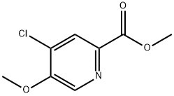 4-クロロ-5-メトキシピコリン酸メチル 化学構造式