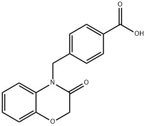 4- (3-氧代-2,3-二氢-4H-1,4-苯并嗪-4-基)甲基苯甲酸,857492-98-9,结构式