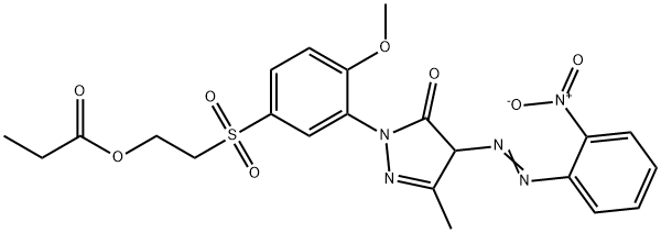 2,4-dihydro-2-[2-methoxy-5-[[2-(propionyloxy)ethyl]sulphonyl]phenyl]-5-methyl-4-[(2-nitrophenyl)azo]-3H-pyrazol-3-one|