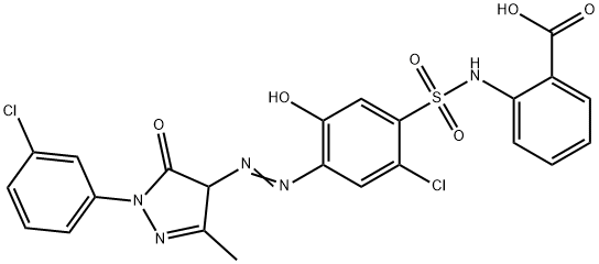 2-[[[2-chloro-4-[[1-(3-chlorophenyl)-4,5-dihydro-3-methyl-5-oxo-1H-pyrazol-4-yl]azo]-5-hydroxyphenyl]sulphonyl]amino]benzoic acid|