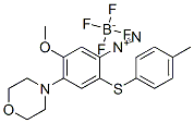 5-methoxy-4-(morpholin-4-yl)-2-[(p-tolyl)thio]benzenediazonium tetrafluoroborate,85750-32-9,结构式