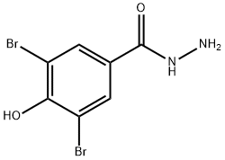 3,5-二溴-4-羟基-苯甲酰肼,857537-46-3,结构式