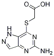 Acetic acid, 2-[(5-aMino-1H-pyrazolo[4,3-d]pyriMidin-7-yl)thio]-,857555-28-3,结构式