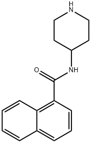 N-(piperidin-4-yl)naphthalene-1-carboxamide,857729-74-9,结构式