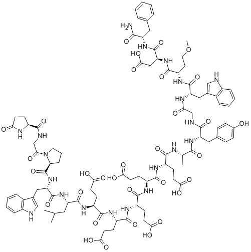 (15-METHIONINE) HUMAN GASTRIN I Structure