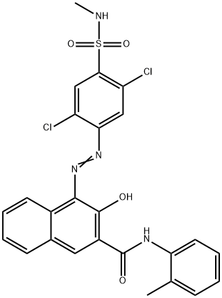 85776-13-2 1-(2,5-Dichloro-4-(N-methylsulfamoyl)phenylazo)-2-hydroxy-N-(2-tolyl)-3-naphthamide