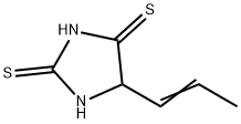 2,4-Imidazolidinedithione,  5-(1-propen-1-yl)- 结构式