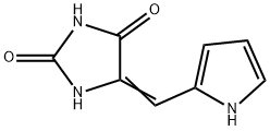 2,4-Imidazolidinedione,  5-(1H-pyrrol-2-ylmethylene)-,857767-91-0,结构式