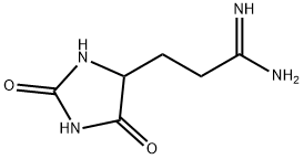 4-Imidazolidinepropanimidamide,  2,5-dioxo- Structure