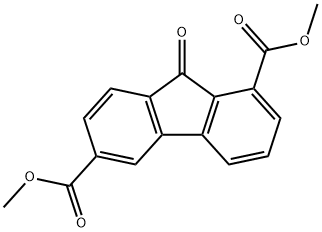9-Oxo-9H-fluorene-1,6-dicarboxylic acid dimethyl ester Struktur