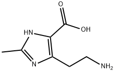 1H-Imidazole-5-carboxylic  acid,  4-(2-aminoethyl)-2-methyl- 化学構造式