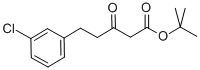 3-CHLORO-BETA-OXO-BENZENEPENTANOIC ACID 1,1-DIMETHYLETHYL ESTER 化学構造式