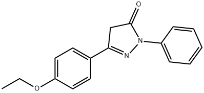 2,4-DIHYDRO-5-(4-ETHOXYPHENYL)-2-PHENYL-3H-PYRAZOL-3-ONE 结构式