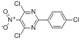 2-(4-CHLOROPHENYL)-4,6-DICHLORO-5-NITROPYRIMIDINE 结构式