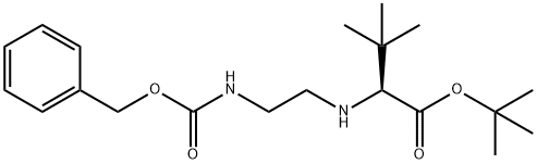 L-VALINE, 3-METHYL-N-[2-[[(PHENYLMETHOXY)CARBONYL]AMINO]ETHYL]-, 1,1-DIMETHYLETHYL ESTER Struktur