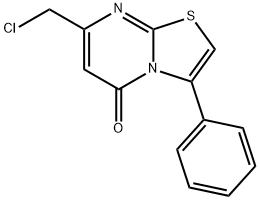 7-CHLOROMETHYL-3-PHENYL-THIAZOLO[3,2-A]PYRIMIDIN-5-ONE Struktur