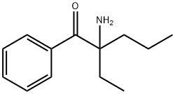 1-Pentanone,  2-amino-2-ethyl-1-phenyl- Struktur