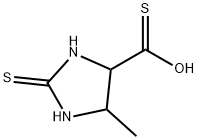 4-Imidazolidinecarbothioic  acid,  5-methyl-2-thioxo- Structure