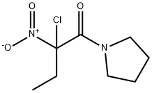 Pyrrolidine, 1-(2-chloro-2-nitro-1-oxobutyl)- (9CI) 结构式