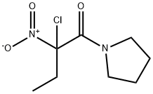 Pyrrolidine, 1-(2-chloro-2-nitro-1-oxobutyl)- (9CI) 化学構造式