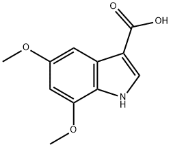 5,7-DIMETHOXYINDOLE-3-CARBOXYLIC ACID Structure