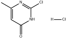 4(3H)-Pyrimidinone, 2-chloro-6-methyl-, hydrochloride (1:1) 结构式