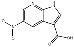 5-Nitro-7-azaindole-3-carboxylic acid Struktur