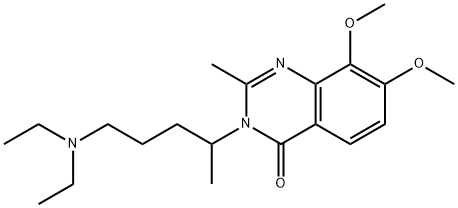 4(3H)-Quinazolinone,  3-[4-(diethylamino)-1-methylbutyl]-7,8-dimethoxy-2-methyl- 化学構造式