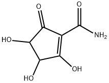 1-Cyclopentene-1-carboxamide,  2,3,4-trihydroxy-5-oxo- 结构式