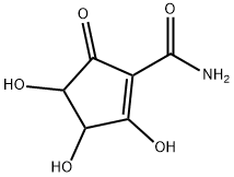 1-Cyclopentene-1-carboxamide,  2,3,4-trihydroxy-5-oxo- Structure