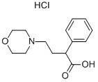 4-MORPHOLIN-4-YL-2-PHENYL-BUTYRIC ACID HCL 化学構造式