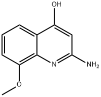 2-AMINO-4-HYDROXY-8-METHOXYQUINOLINE 结构式