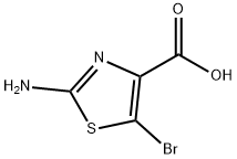 2-AMINO-5-BROMOTHIAZOLE-4-CARBOXYLIC ACID Struktur