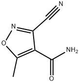 4-Isoxazolecarboxamide,  3-cyano-5-methyl- 化学構造式