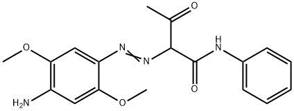 2-[(4-amino-2,5-dimethoxyphenyl)azo]-3-oxo-N-phenylbutyramide Structure